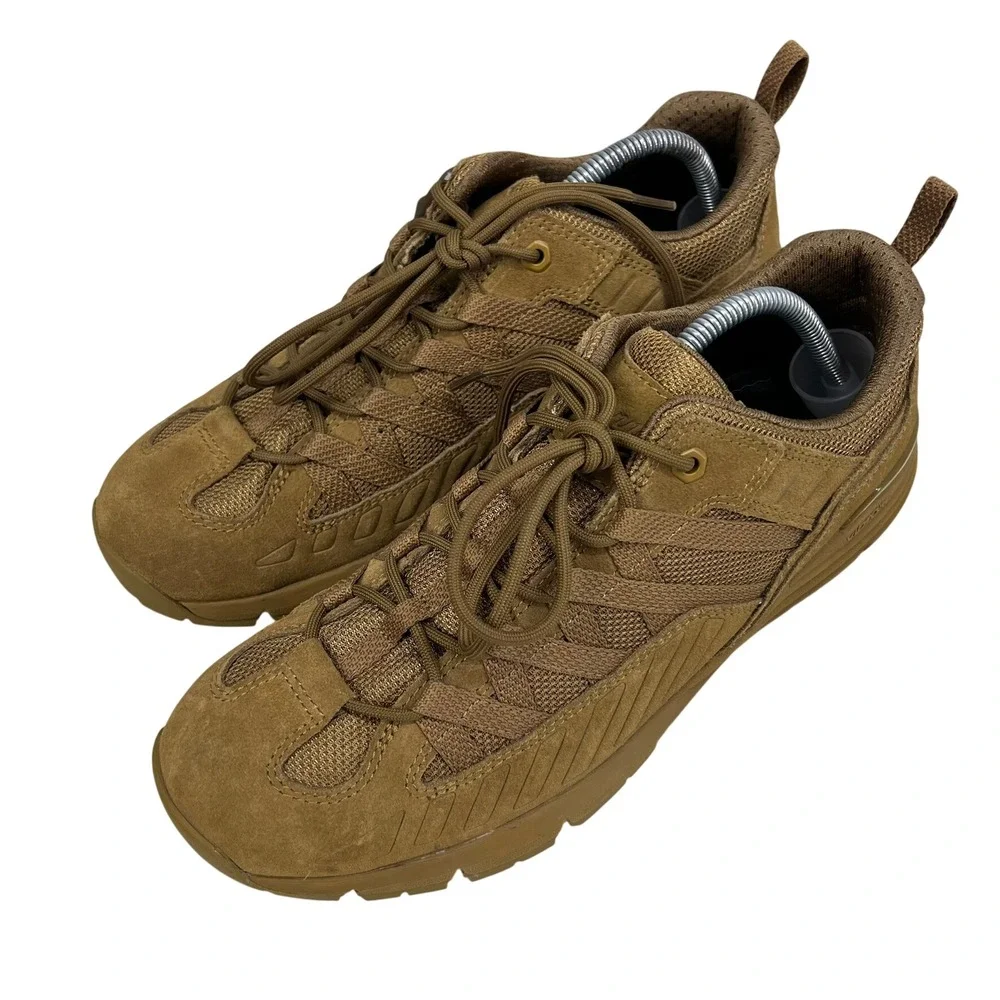Danner Fullbore Low Tactical Shoes Coyote Mens 10D Hiking Brown Suede Vibram EUC